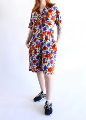 Vintage Floral Romper D0196