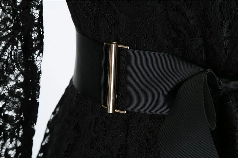 Vintage Lace Long Sleeves Lace Dresses