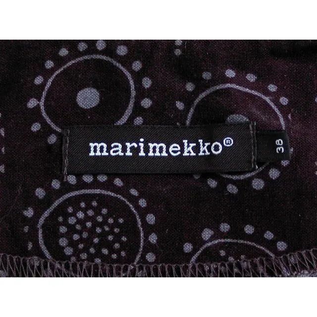 Vintage Marimekko Iconic Kihlatasku Iloinen Takki Dress Sz 40/12 1970s