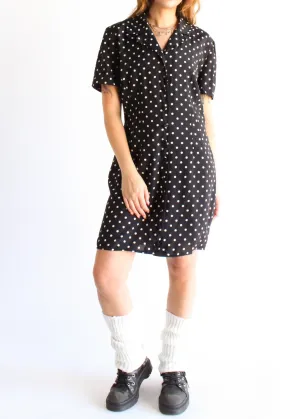 Vintage Polka Dot Dress D0574