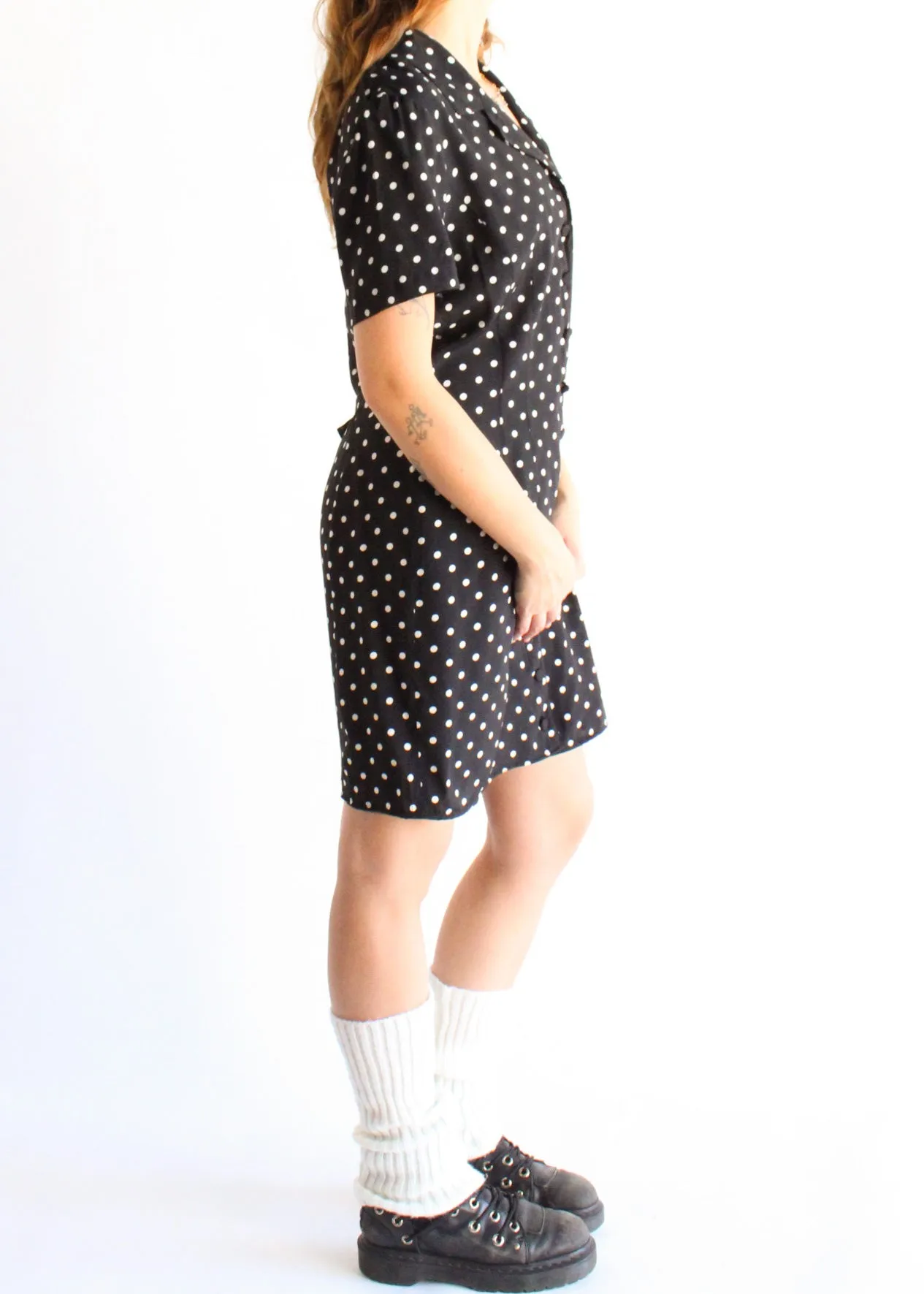 Vintage Polka Dot Dress D0574