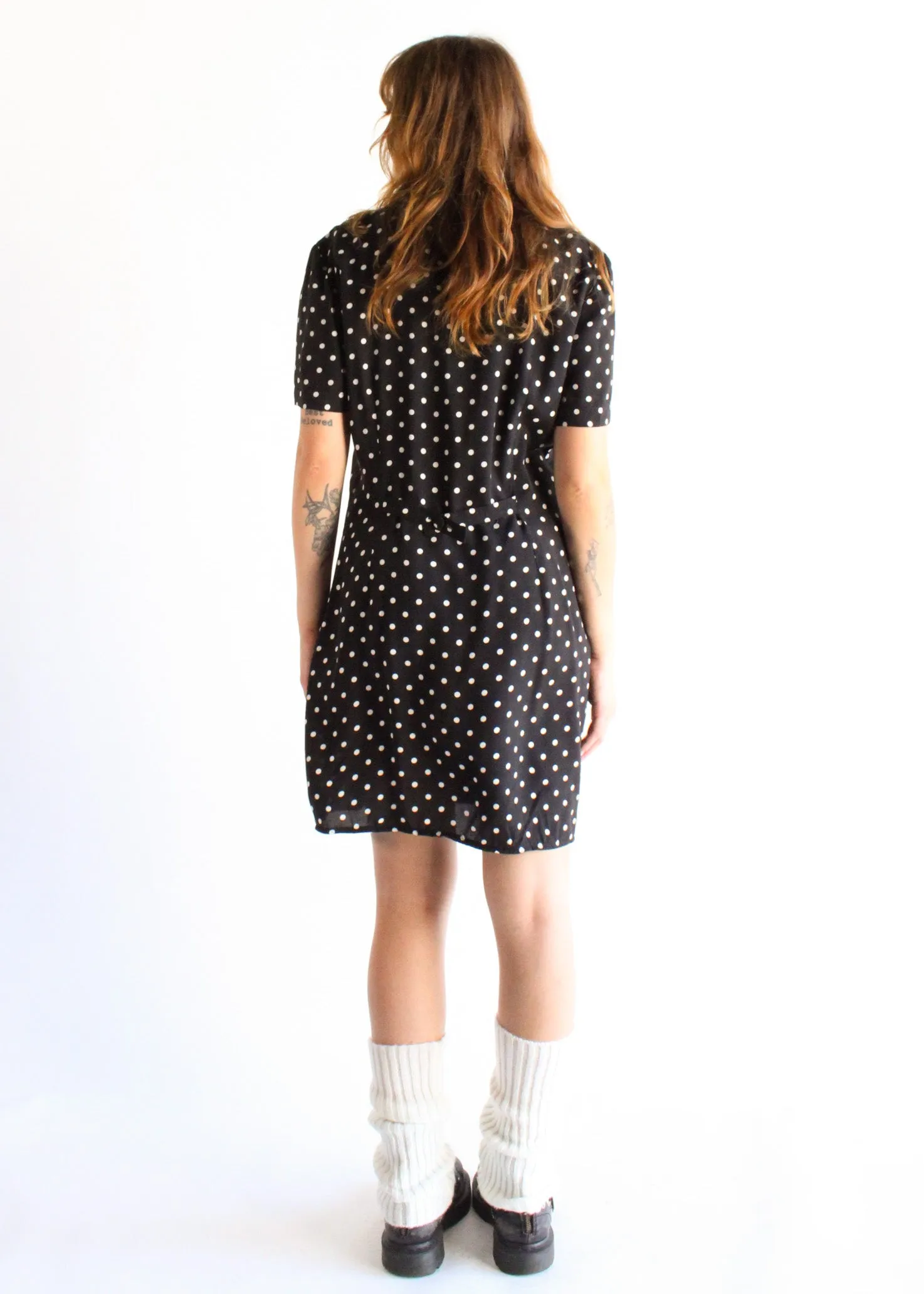 Vintage Polka Dot Dress D0574
