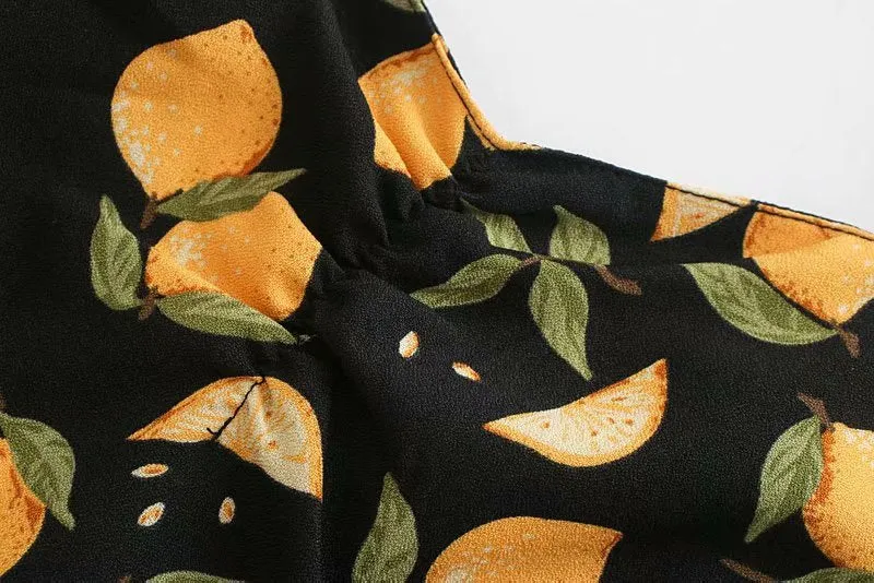 Vintage Suspenders Backless Slit Floral Chiffon Midi Dresses