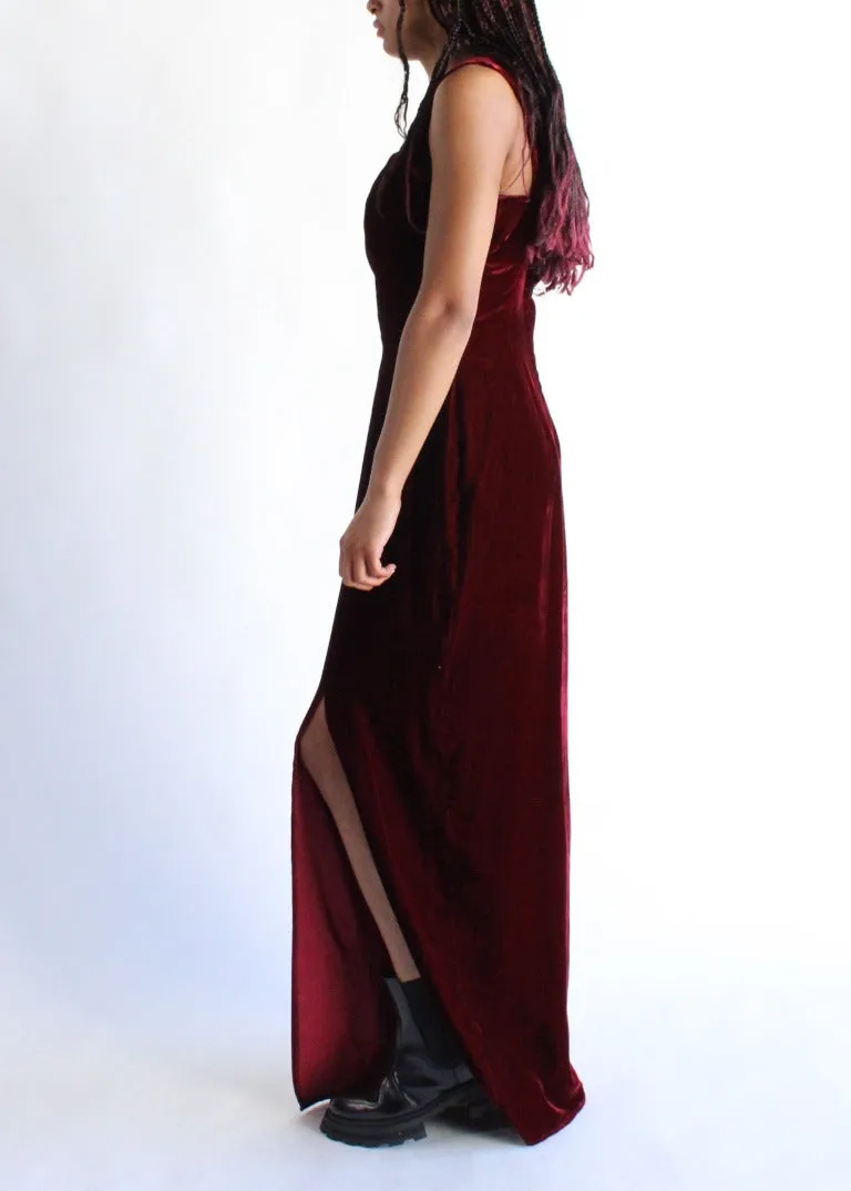 Vintage Velvet Dress D0071