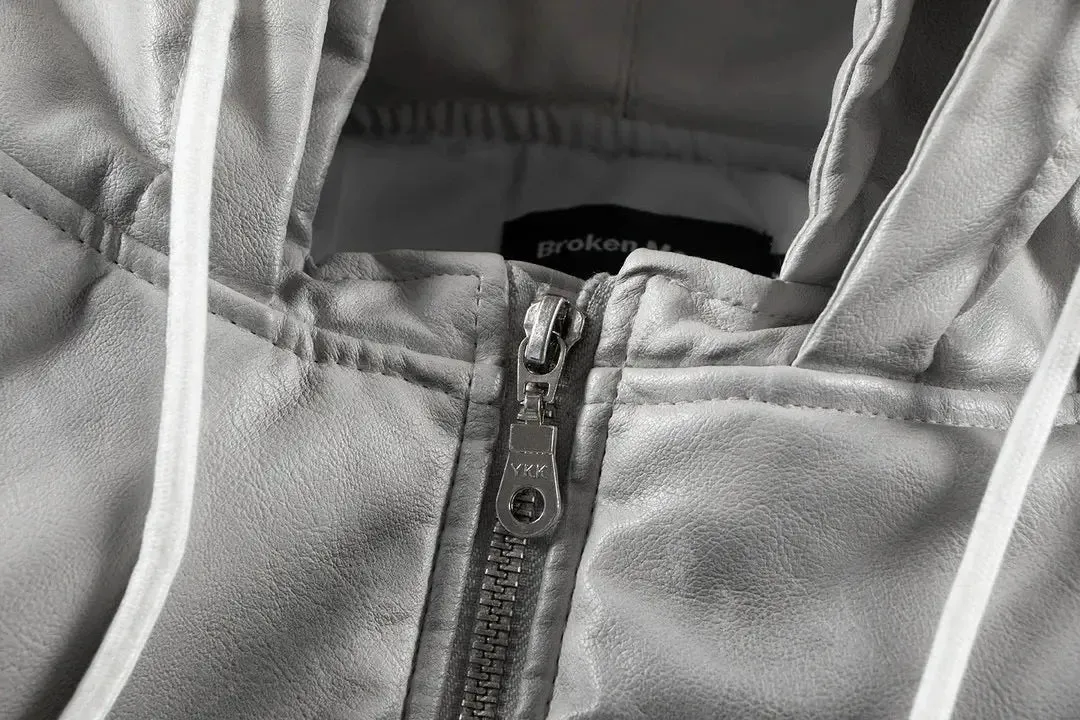 Vintage Washed Dirty Layered Hooded Jacket