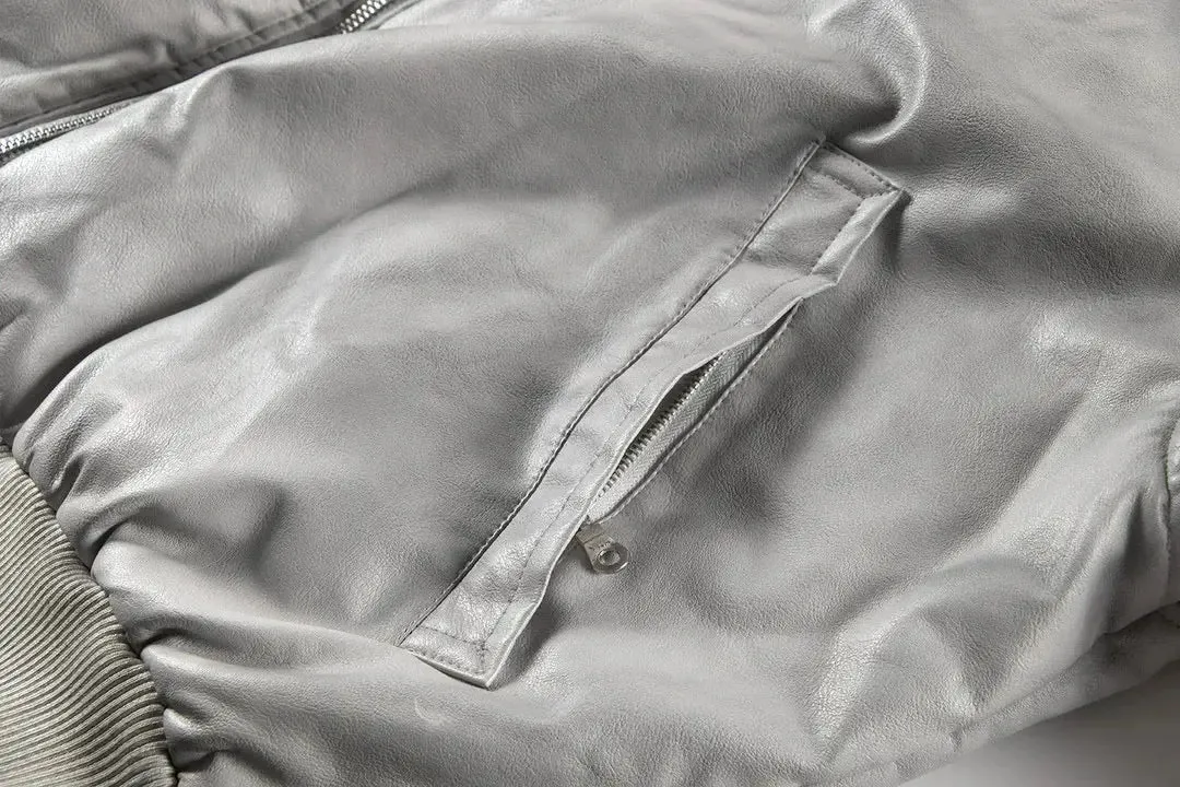 Vintage Washed Dirty Layered Hooded Jacket