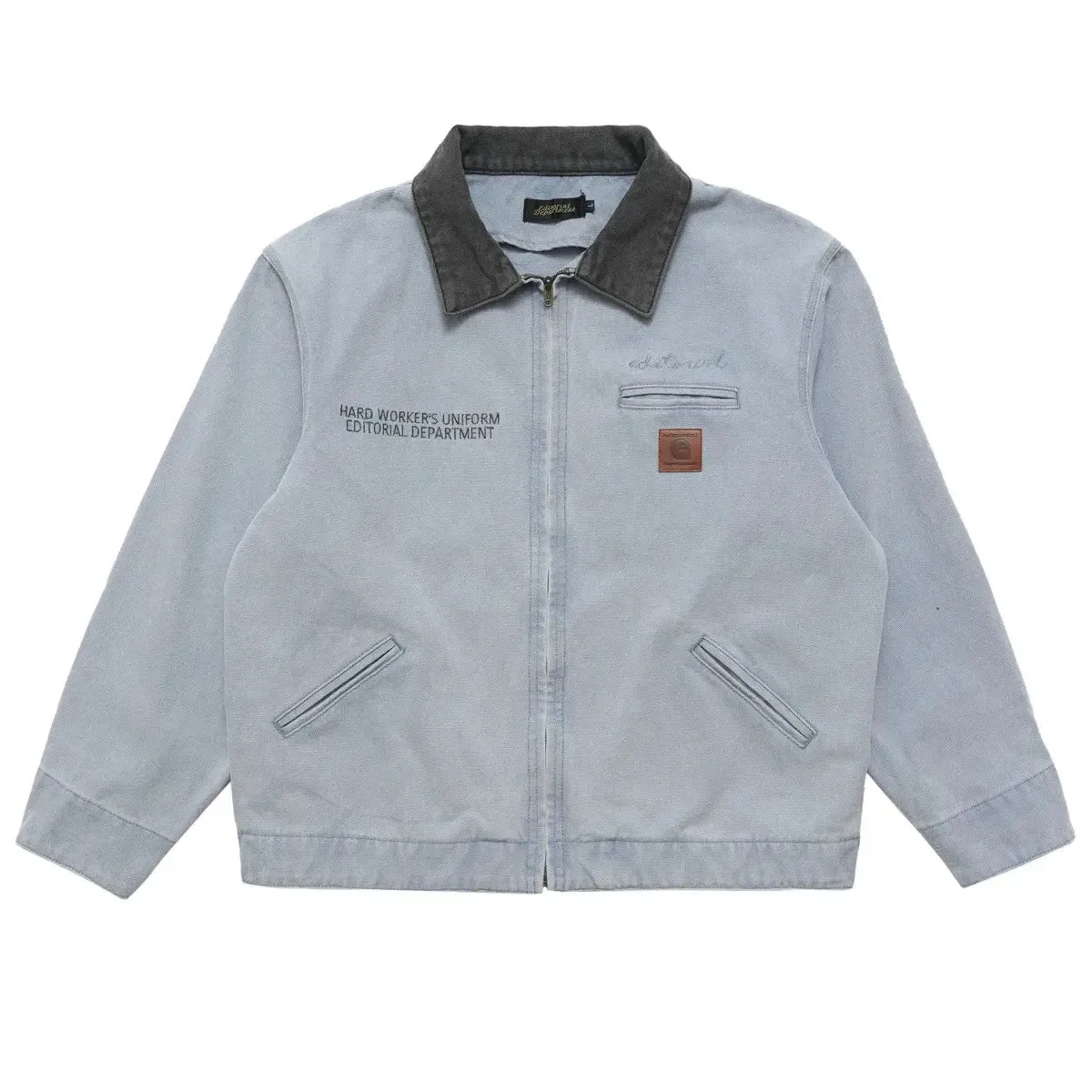 Vintage Washed Workwear Cargo Jacket