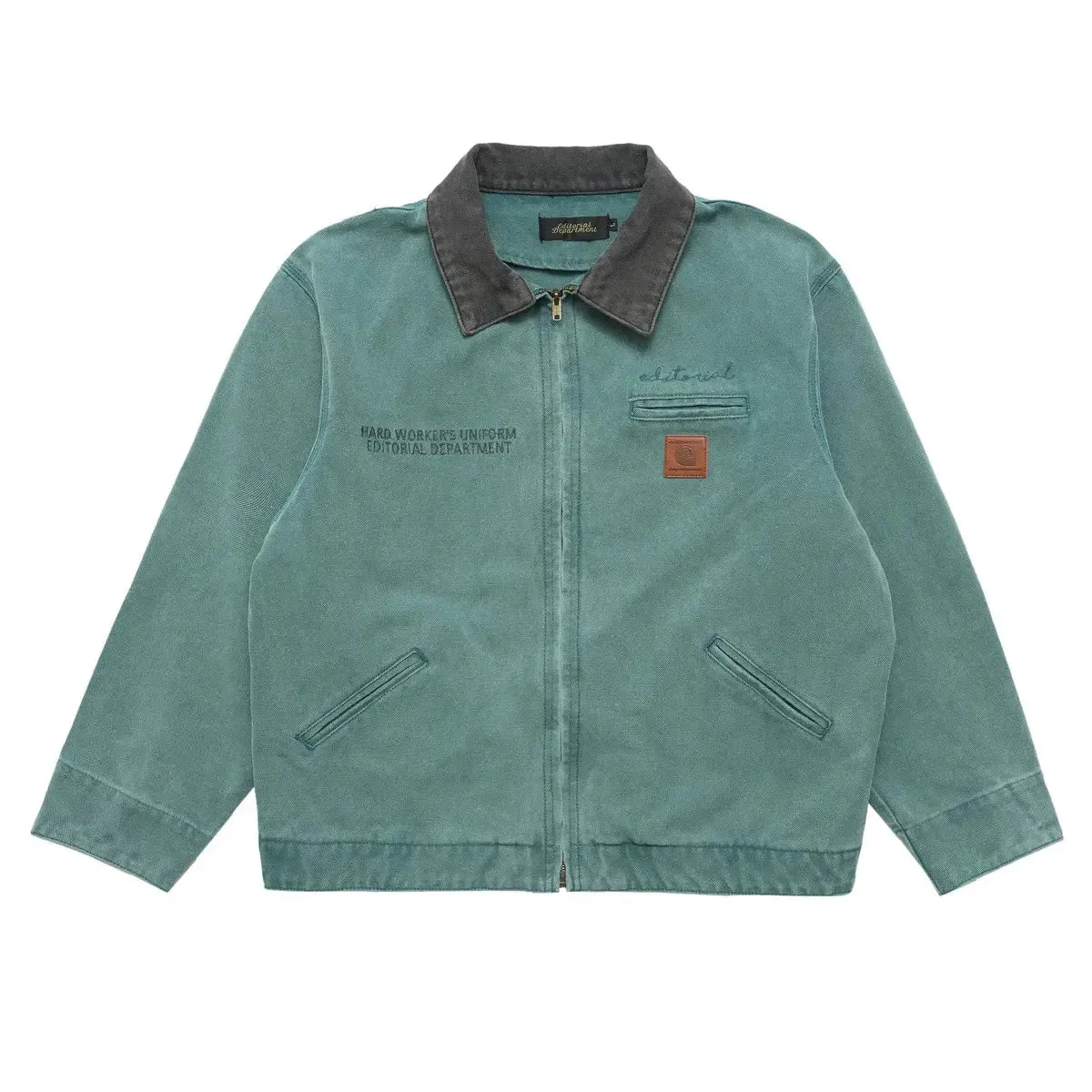 Vintage Washed Workwear Cargo Jacket