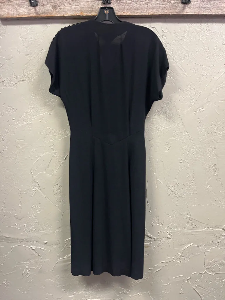 VTG BLACK SEQUIN DRESS