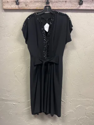 VTG BLACK SEQUIN DRESS