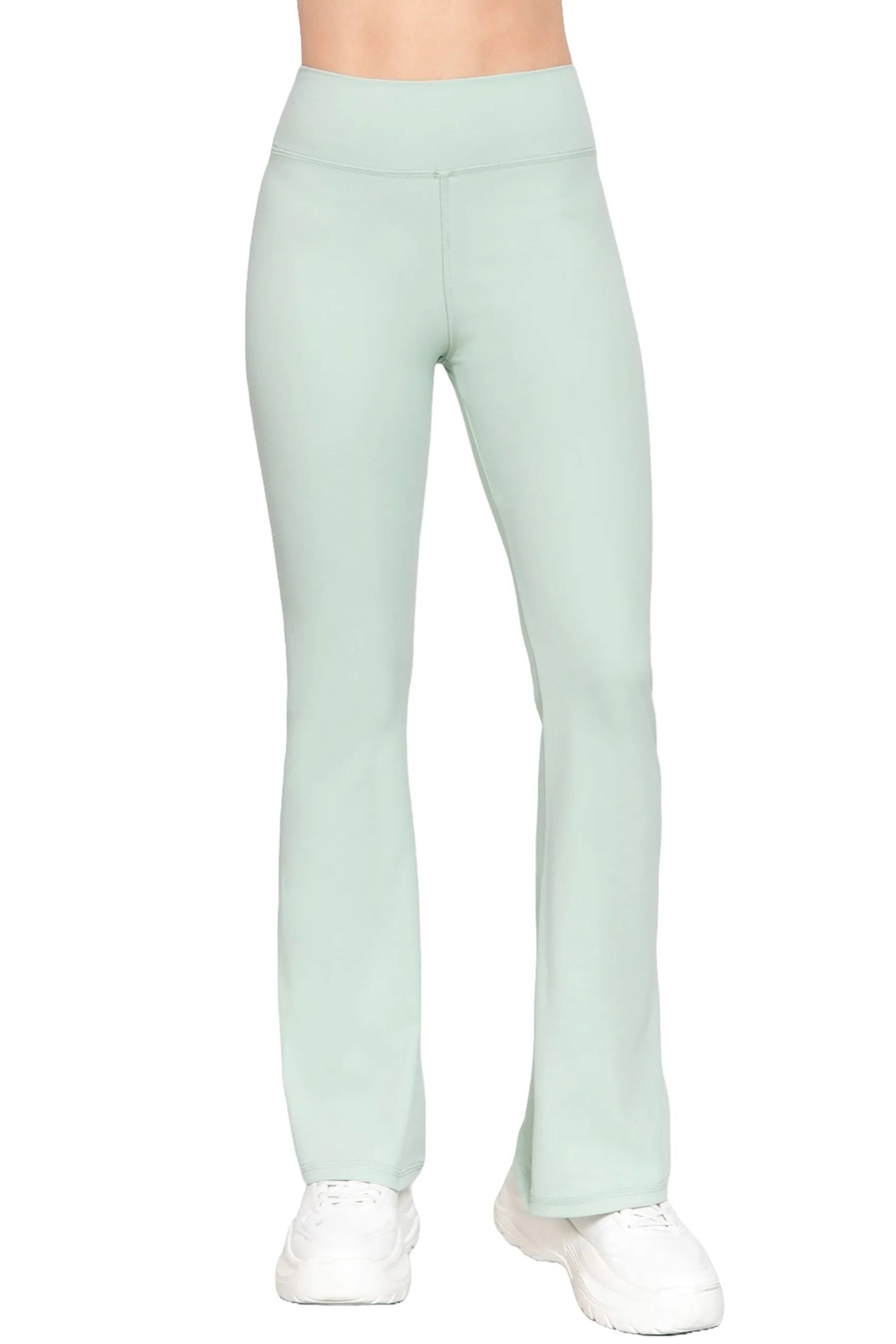 Waist Band Flare Stretch Workout Long Pants ZP13744C28 $7.50Each