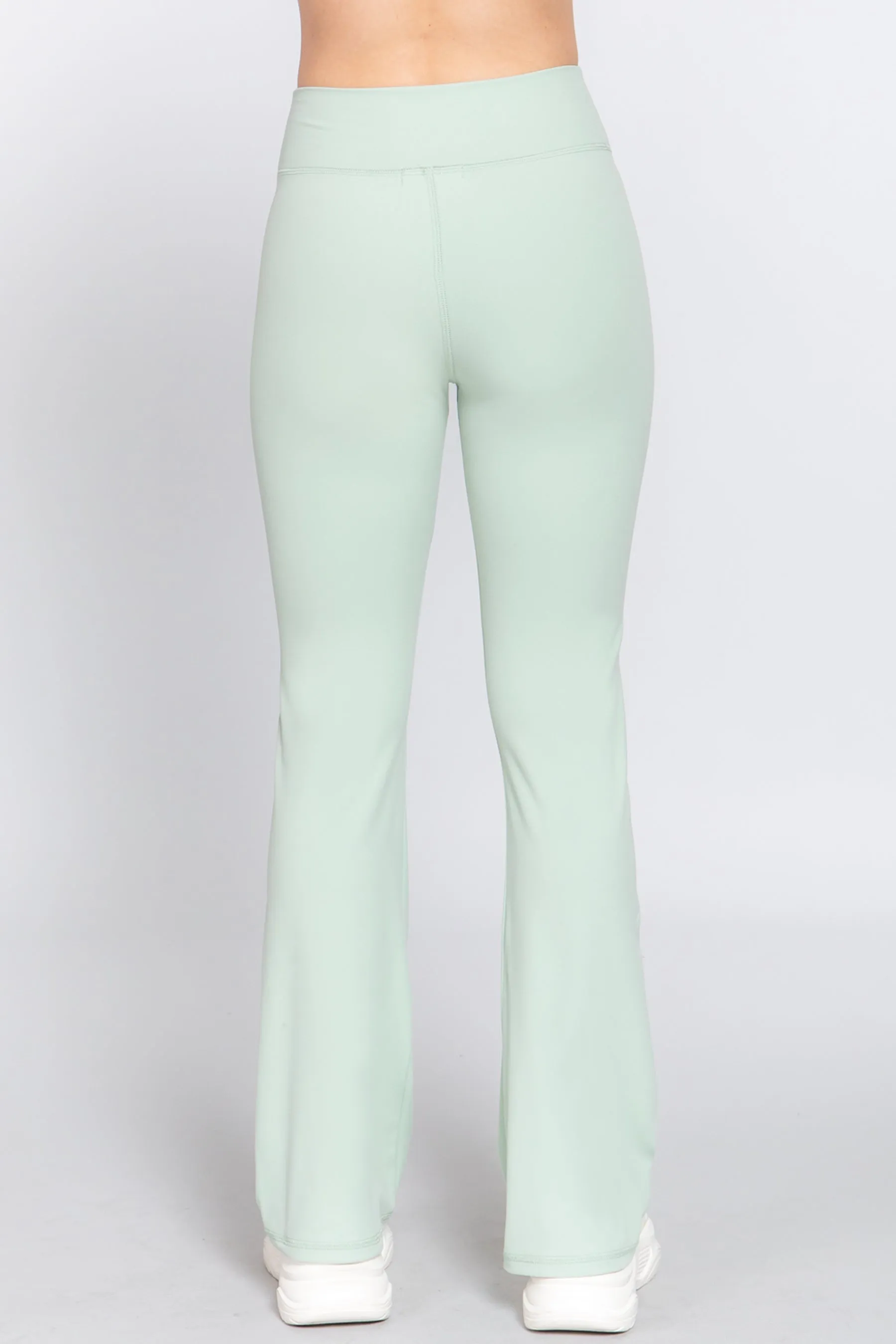 Waist Band Flare Stretch Workout Long Pants ZP13744C28 $7.50Each