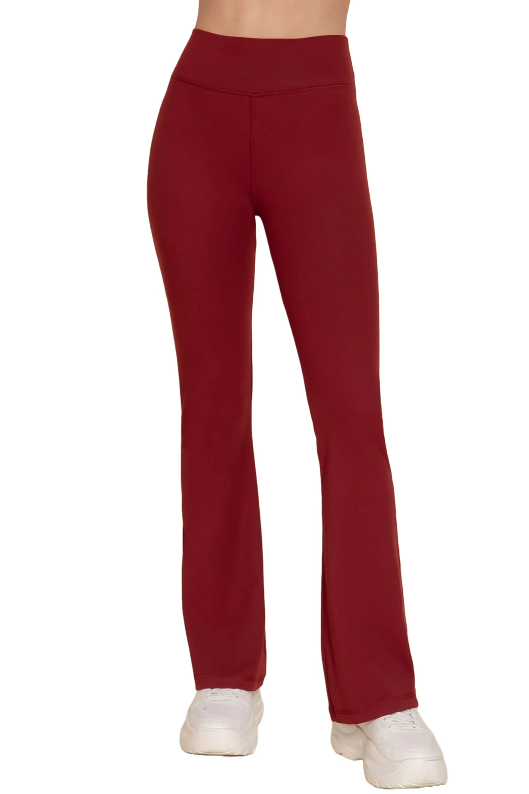 Waist Band Flare Stretch Workout Long Pants ZP13744C28 $7.50Each