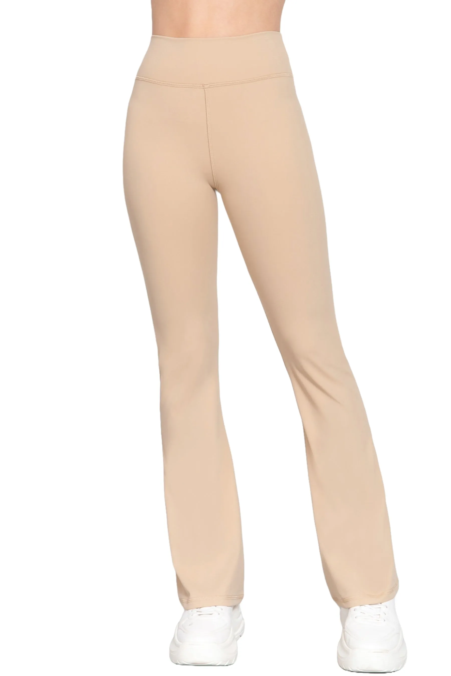 Waist Band Flare Stretch Workout Long Pants ZP13744C28 $7.50Each