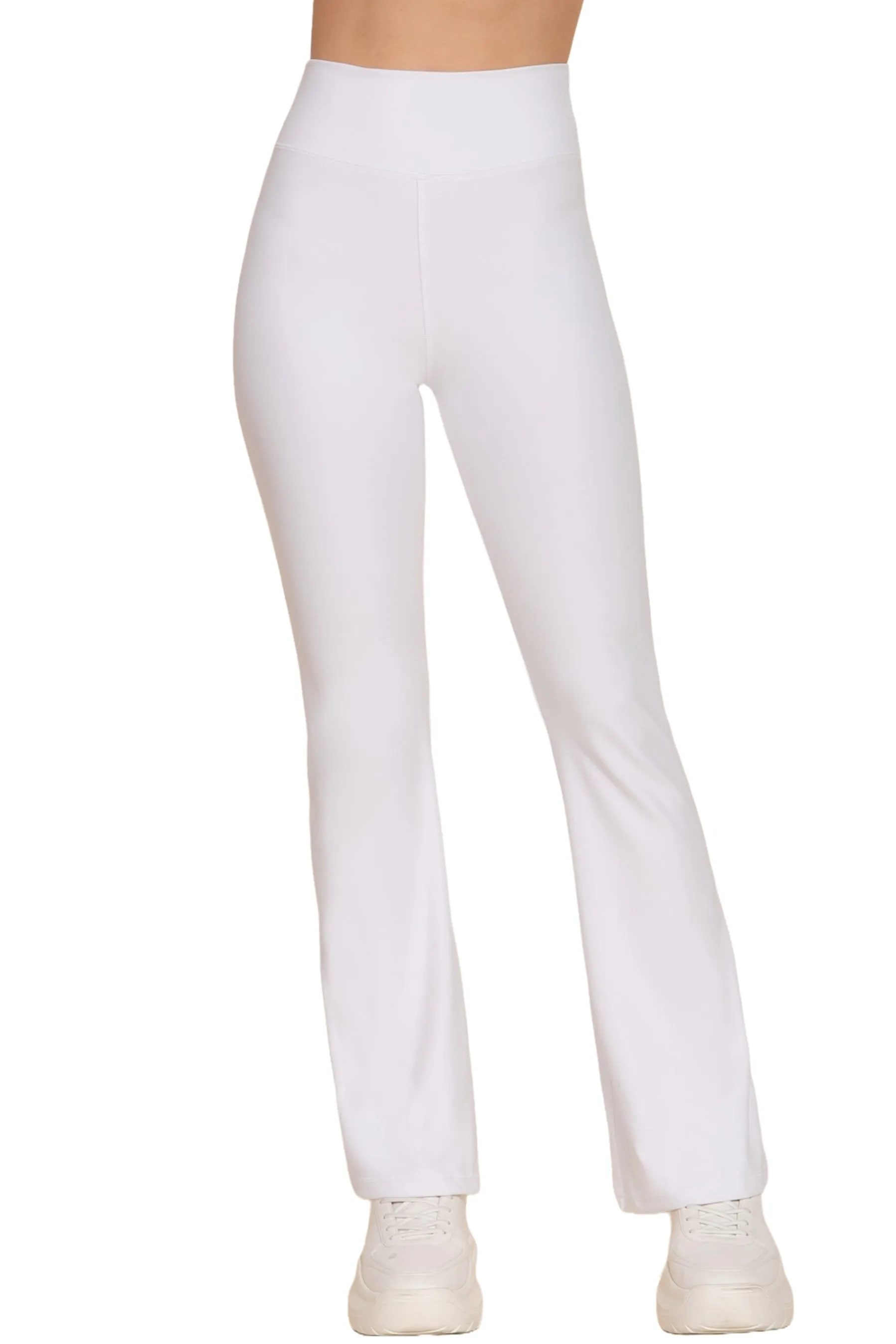 Waist Band Flare Stretch Workout Long Pants ZP13744C28 $7.50Each