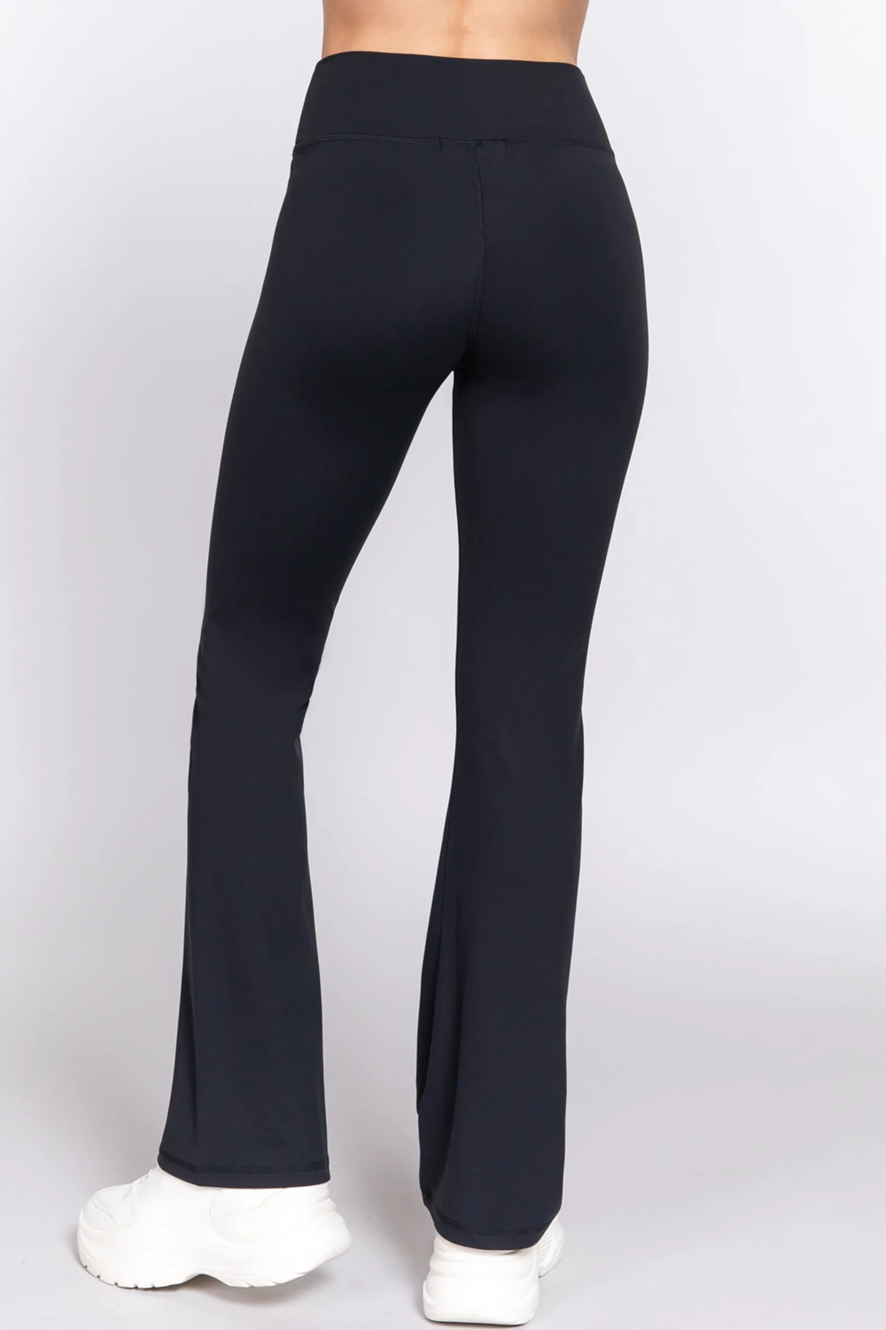 Waist Band Flare Stretch Workout Long Pants ZP13744C28 $7.50Each