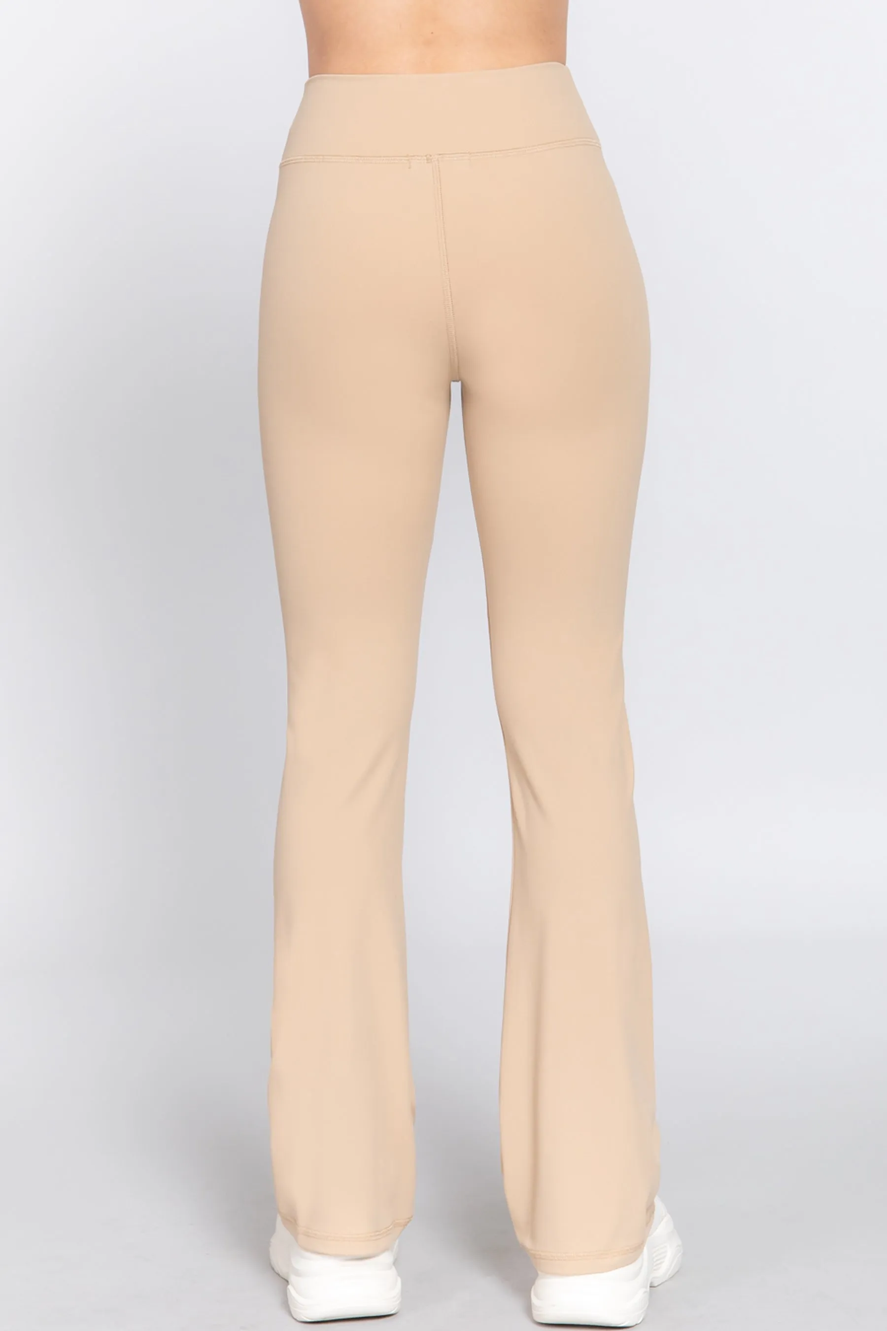 Waist Band Flare Stretch Workout Long Pants ZP13744C28 $7.50Each