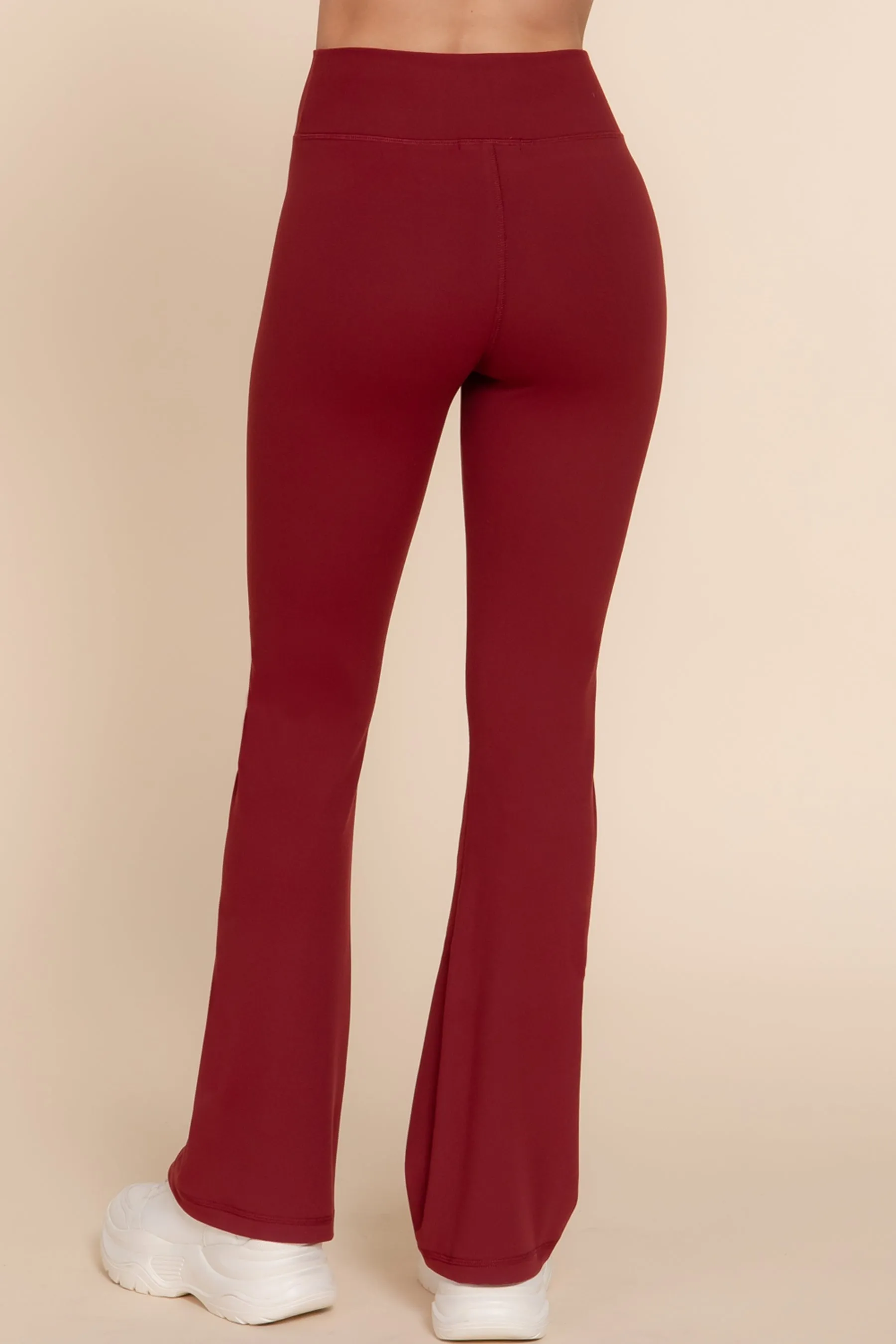 Waist Band Flare Stretch Workout Long Pants ZP13744C28 $7.50Each
