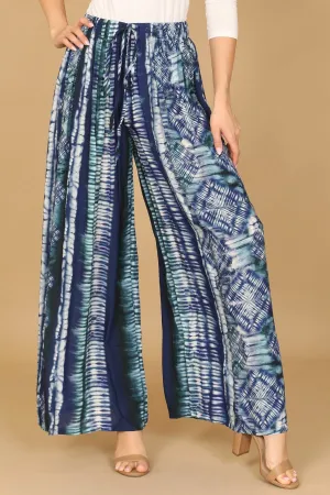 WAIST TIE TIE-DYE SQUARE PANTS