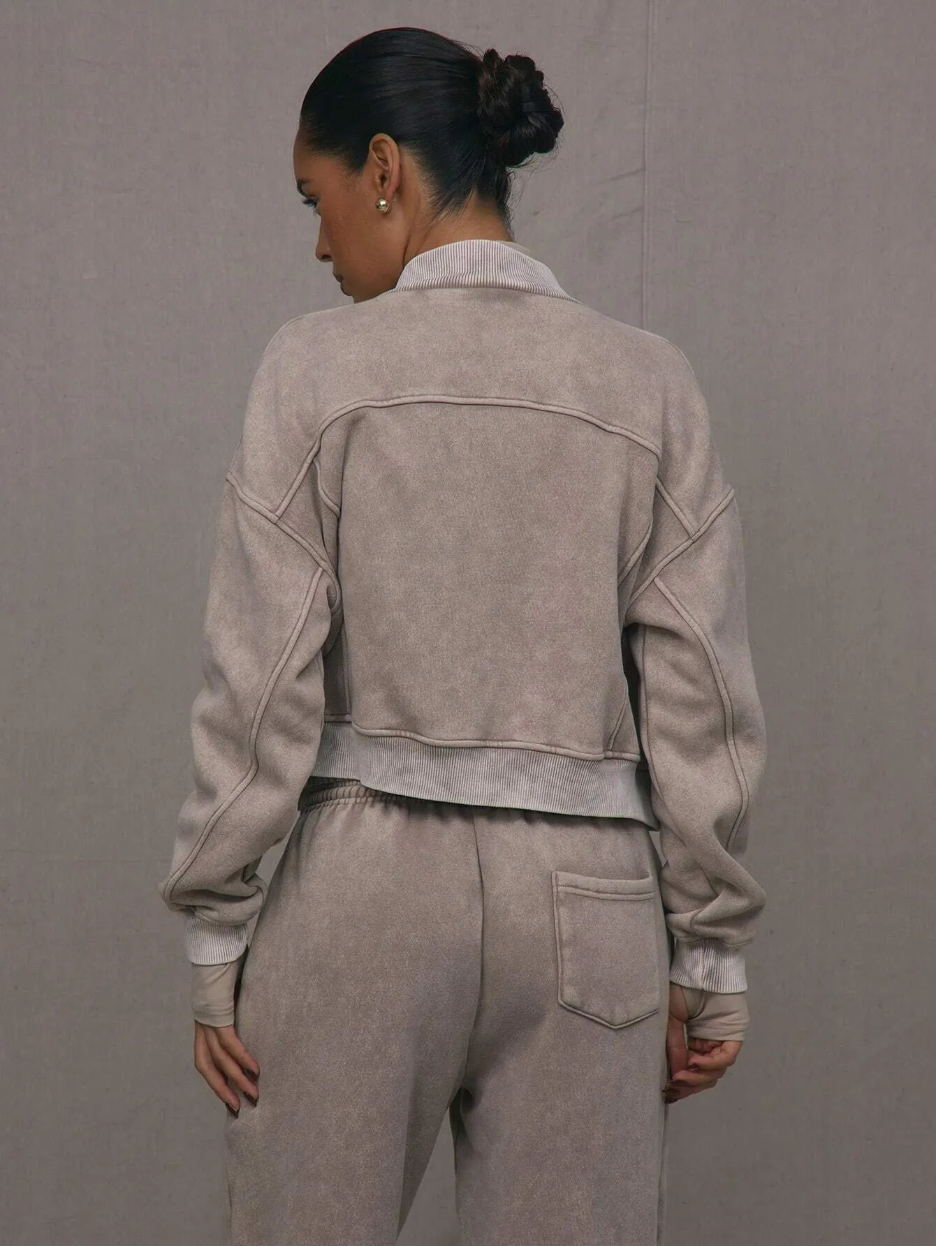 Washed Zip-Through Sweatshirt – Casual & Comfy Outerwear