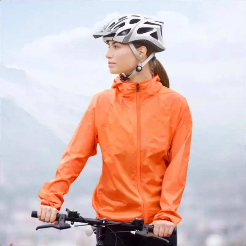 Waterproof cycling jacket rainproof mtb bike wind coat thin lightweight breathable road bicycle