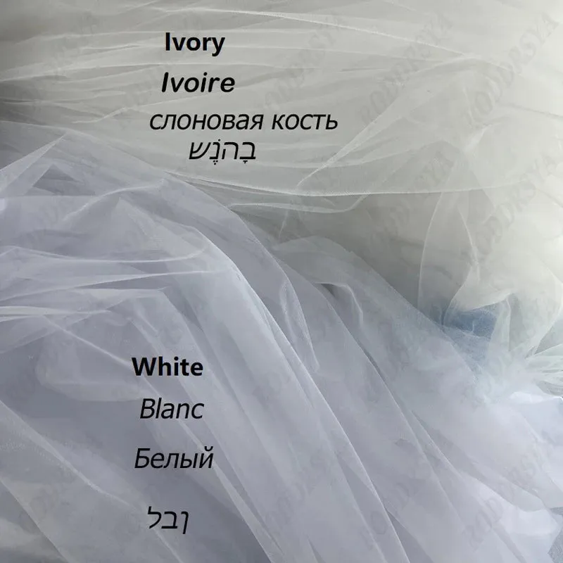 Wedding Dress A Line Sweetheart Spaghetti Straps Dot Tulle Bridal Gown