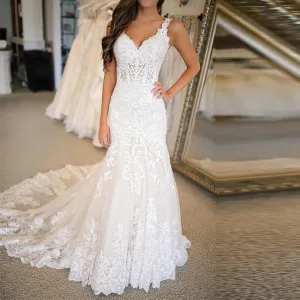 Wedding Guest Dresses: Wedding Dresses Elegant Bride Dress Lace Appliques
