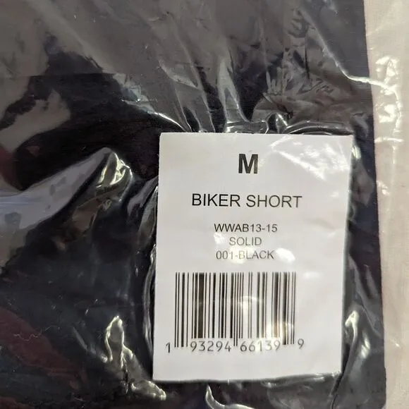 WeWoreWhat Bike Shorts High Waist sz M in Black (Long Length) NWT