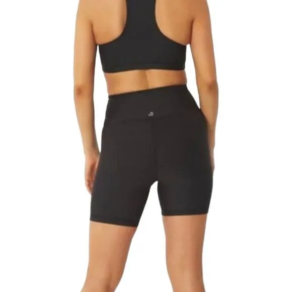 WeWoreWhat Bike Shorts High Waist sz M in Black (Long Length) NWT