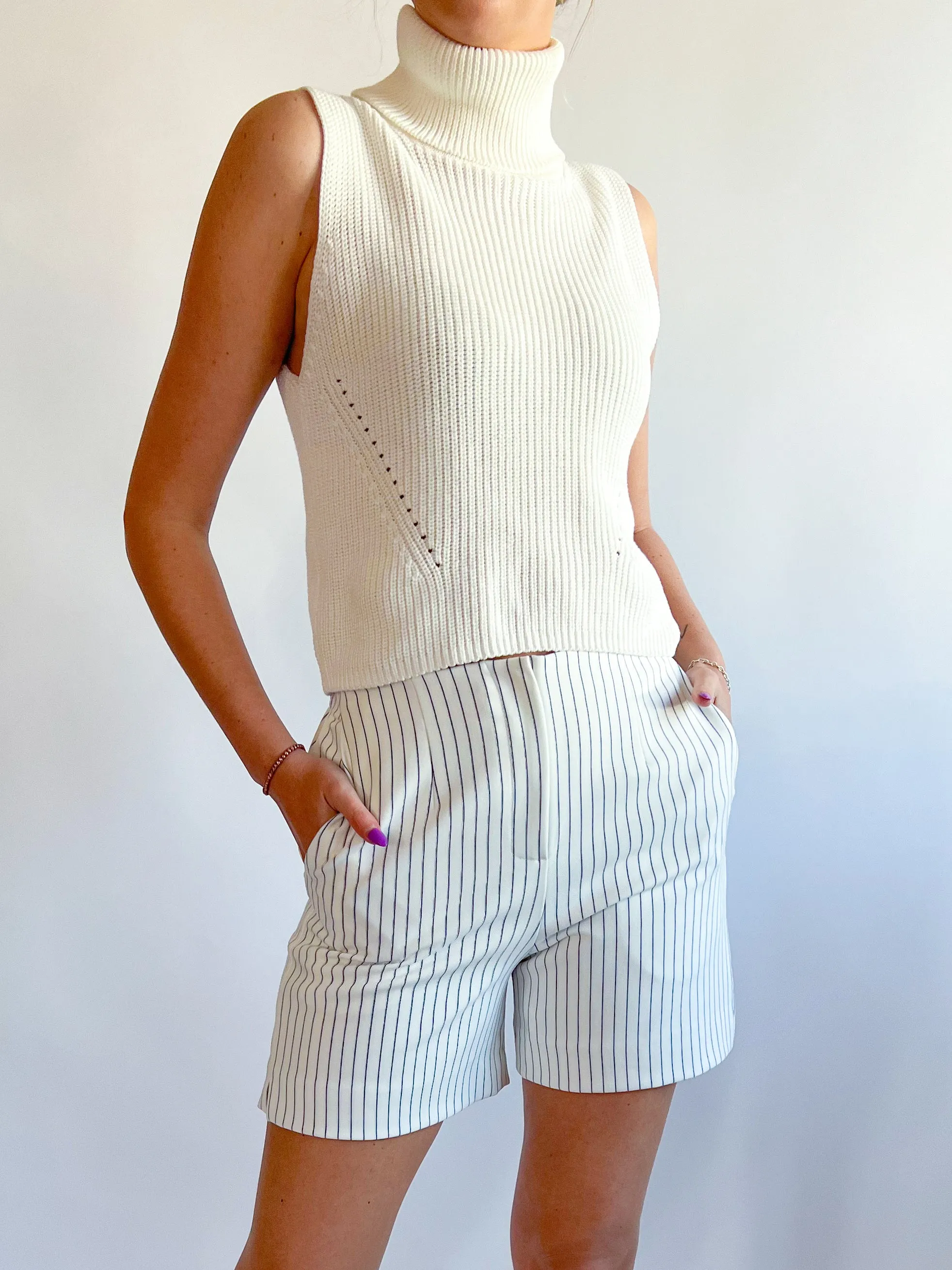 Whisper Pinstripe Shorts