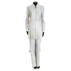 White Wool Jumpsuit