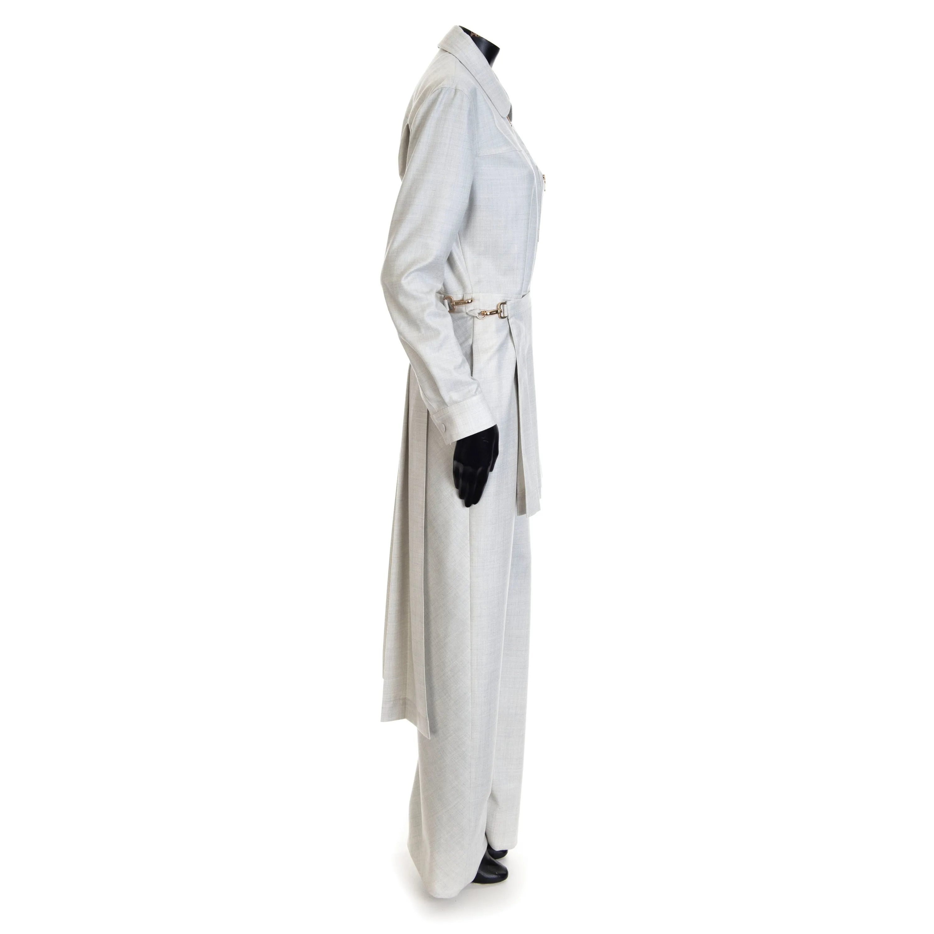 White Wool Jumpsuit
