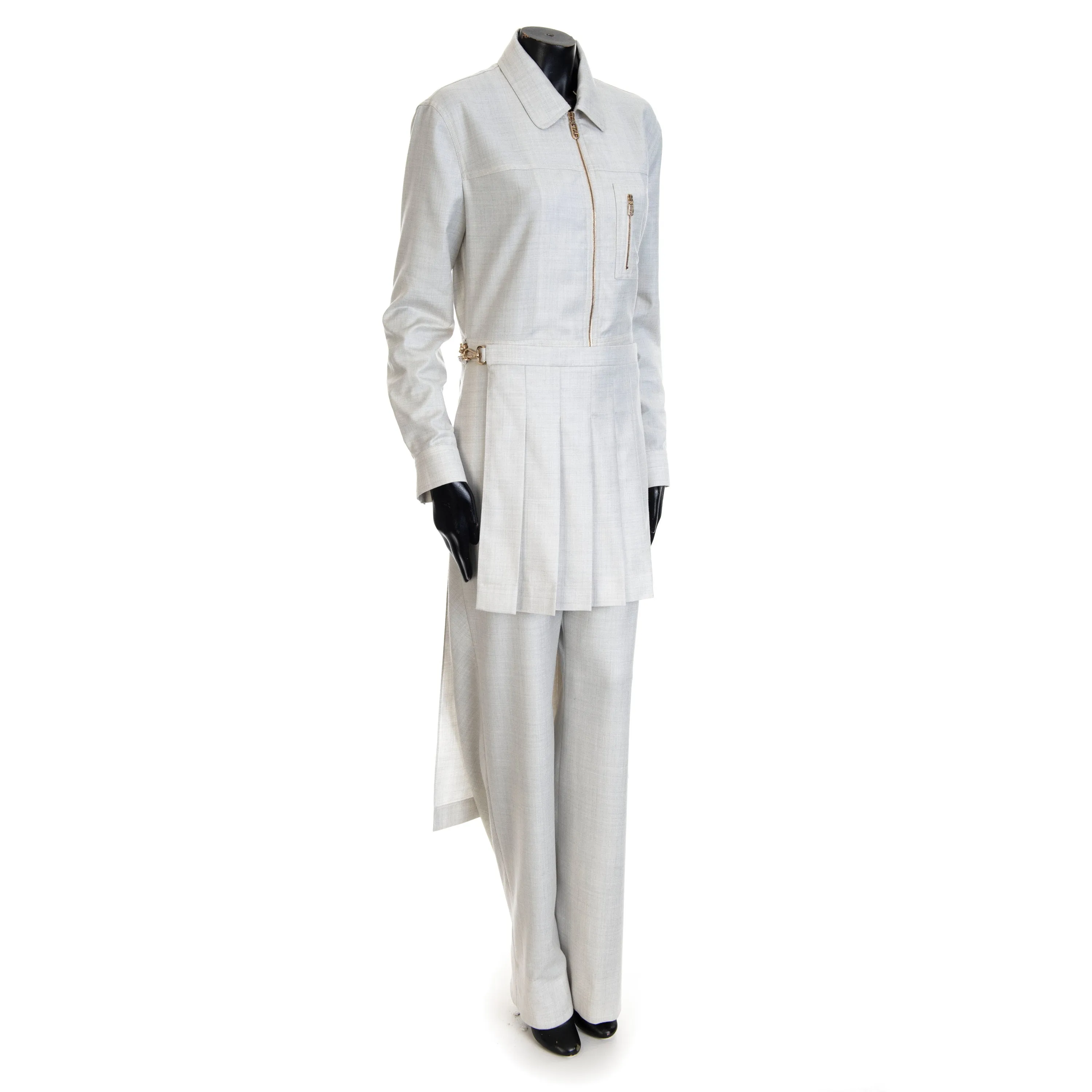 White Wool Jumpsuit