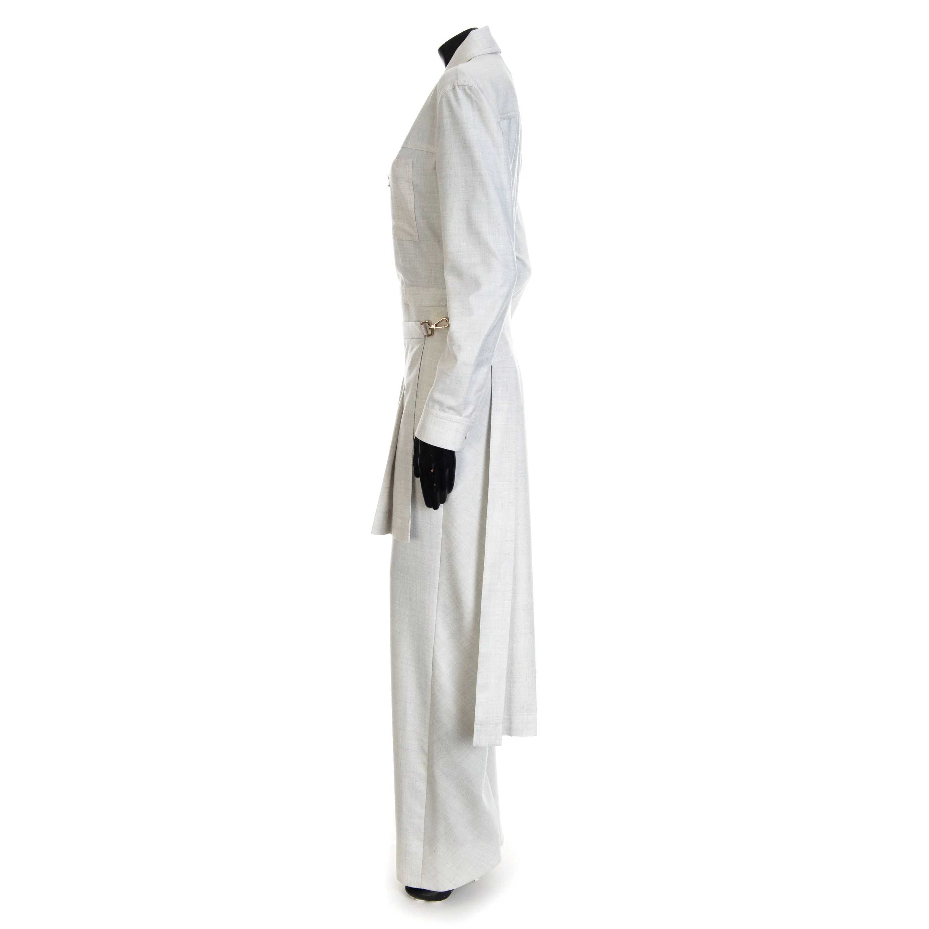 White Wool Jumpsuit