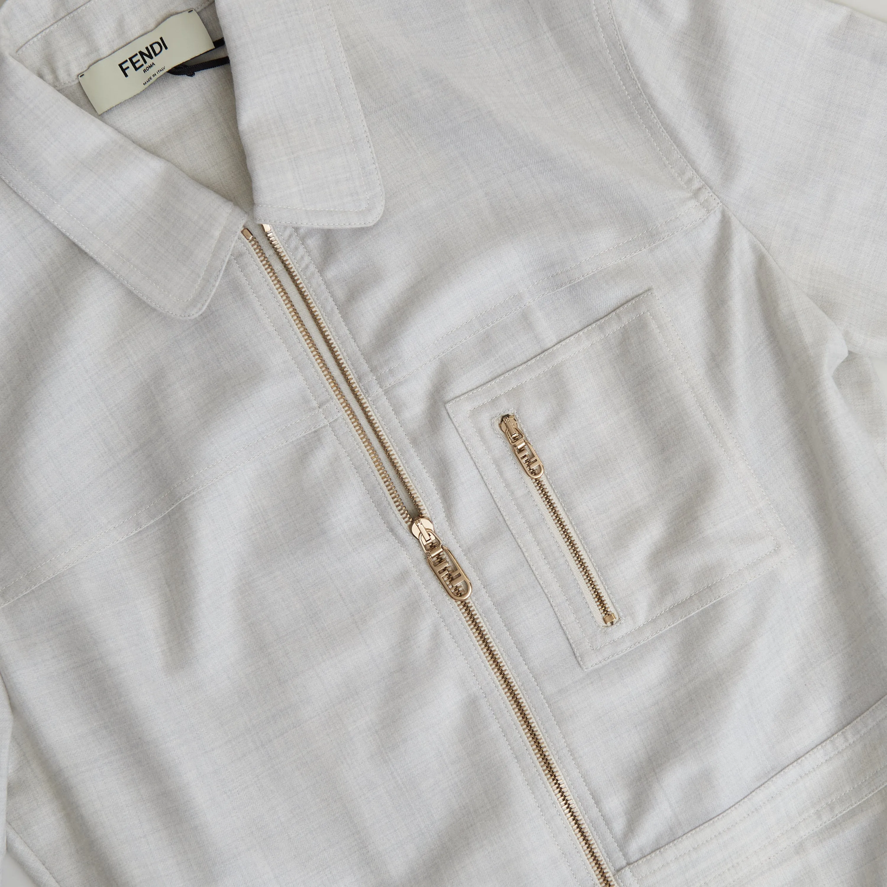 White Wool Jumpsuit