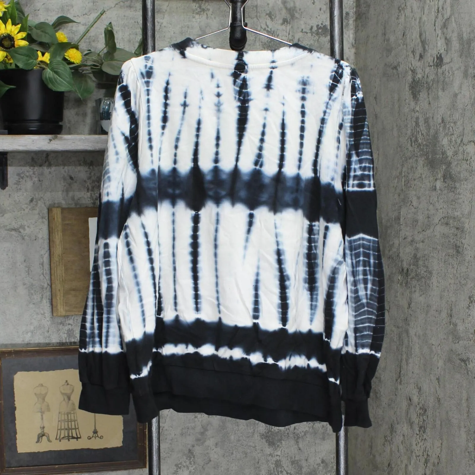 Who What Wear Women's Plus Size Striped Sweatshirt 1647decd3dd6f8 Black 2X