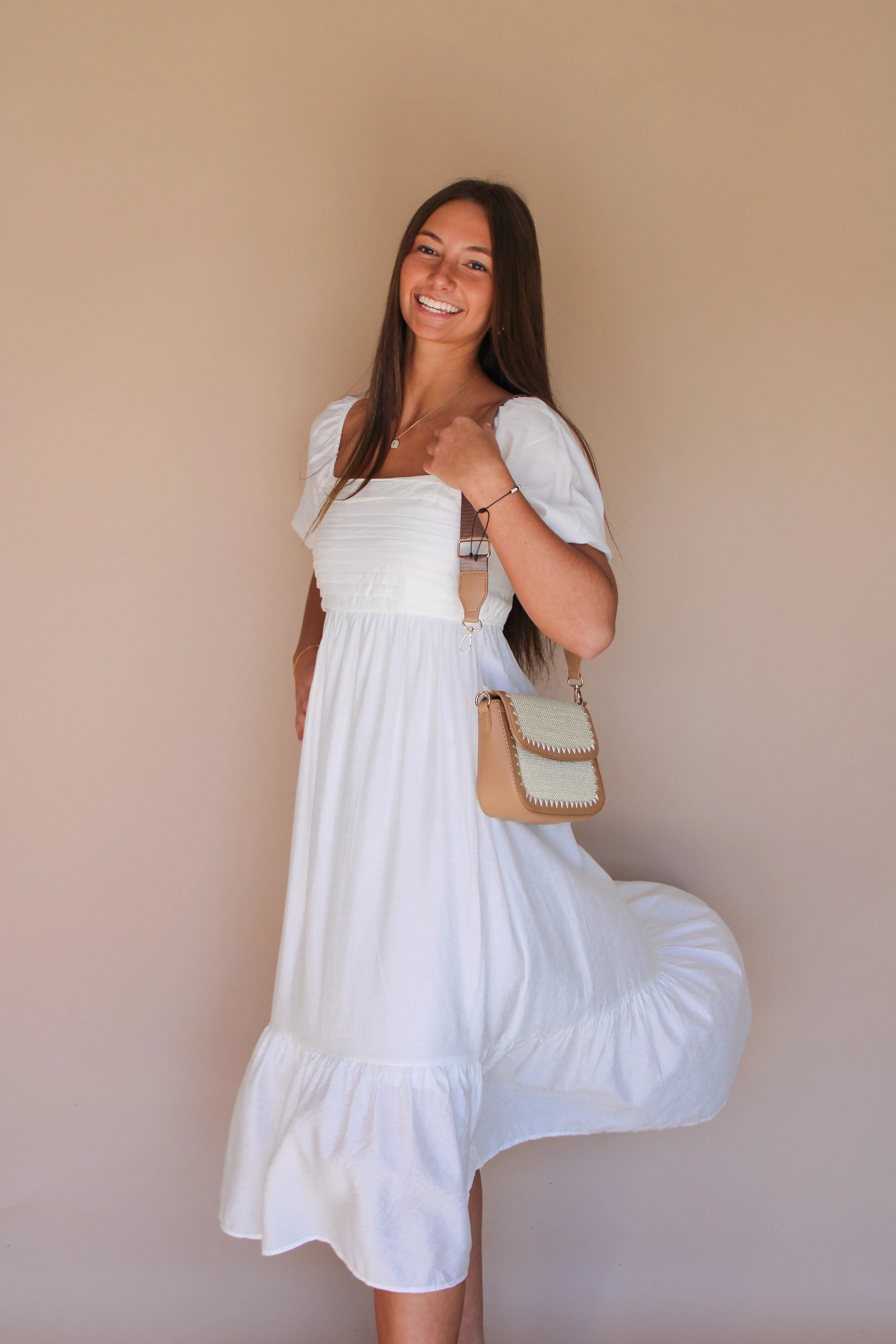 WINNIE PLEATED EMPIRE WAIST DRESS BY IVY & CO