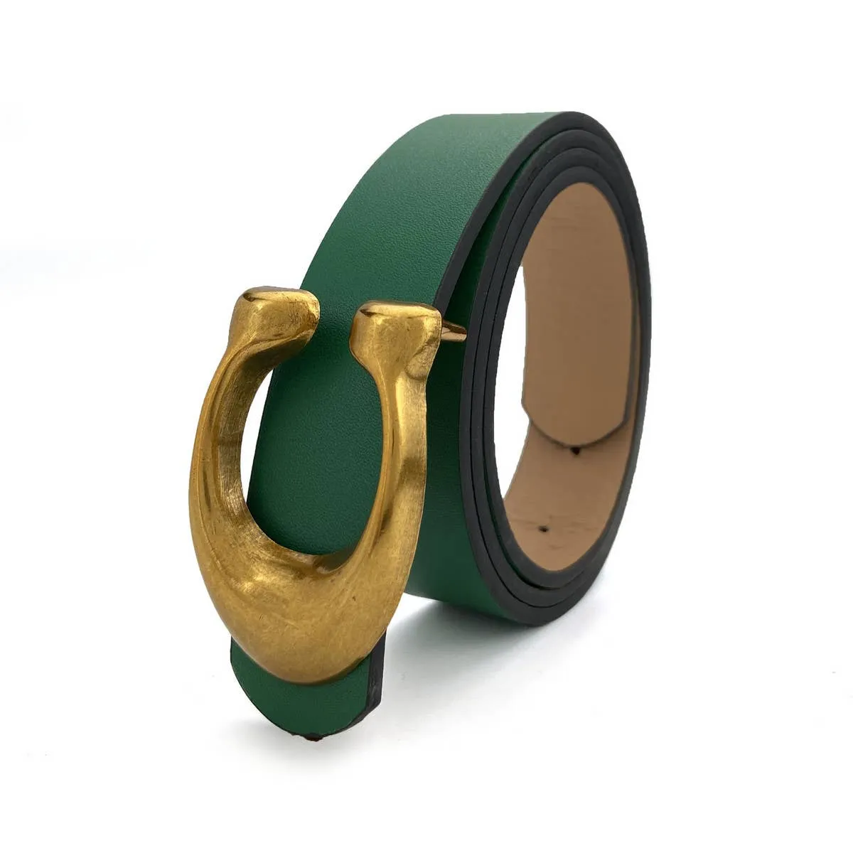 WOMEN FASHION RETRO U-BUCKLE BELT_CWABE0136: KHAKI / (OS) 1