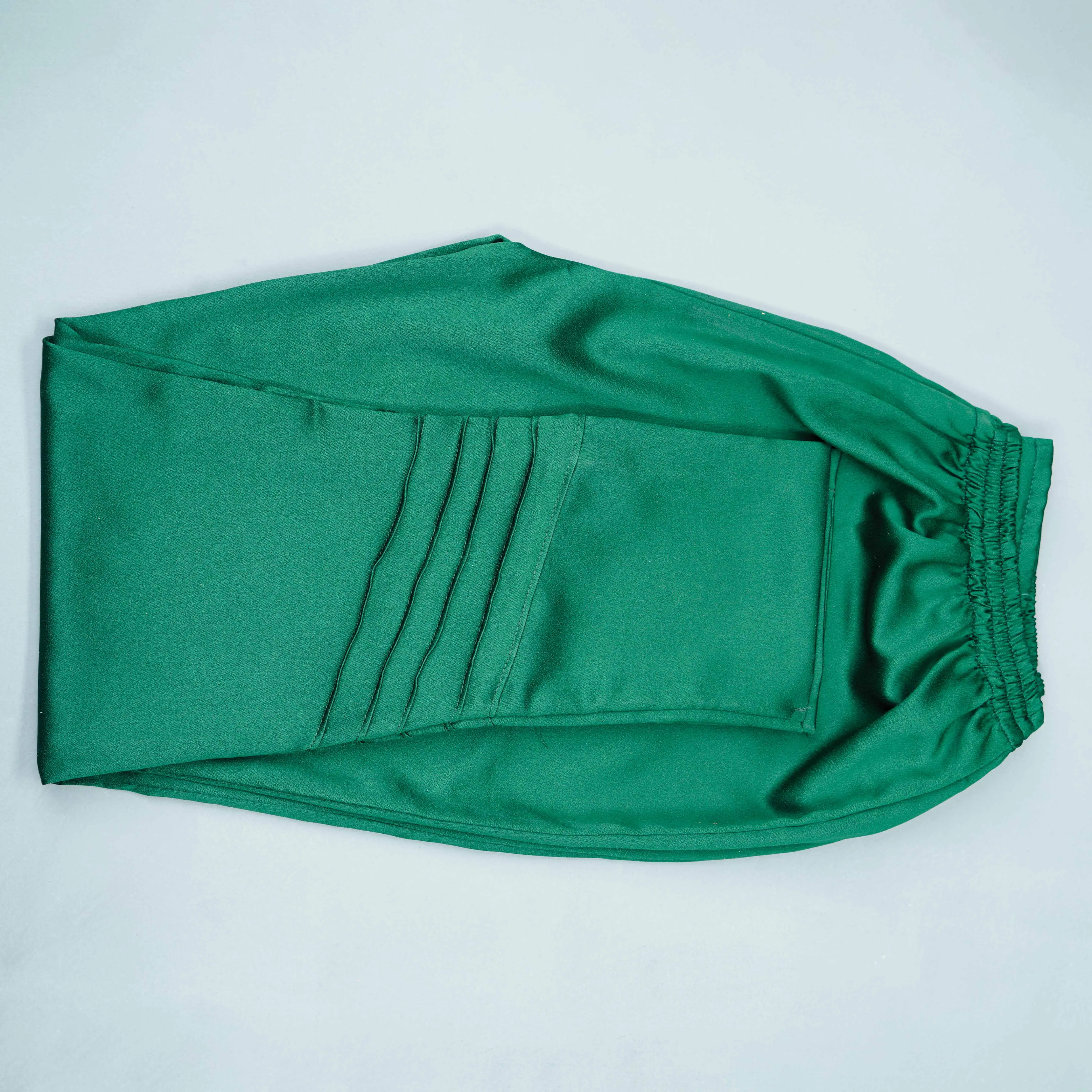 Women Green Silk Bottom