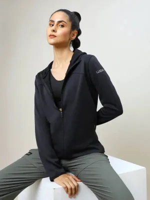 Women Solid Slim Fit Hooded Jacket with TECHNO WARM 
