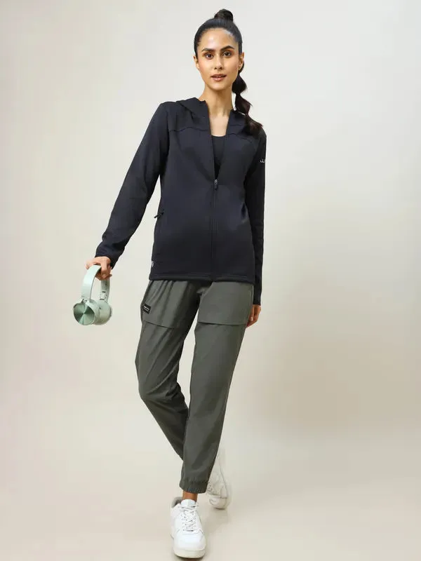 Women Solid Slim Fit Hooded Jacket with TECHNO WARM 