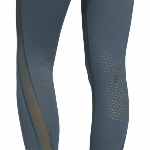 Womens Adidas Heat Training Leggings Legacy Blue