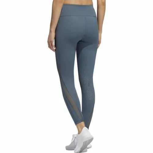 Womens Adidas Heat Training Leggings Legacy Blue