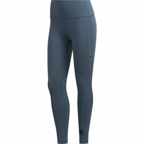 Womens Adidas Heat Training Leggings Legacy Blue
