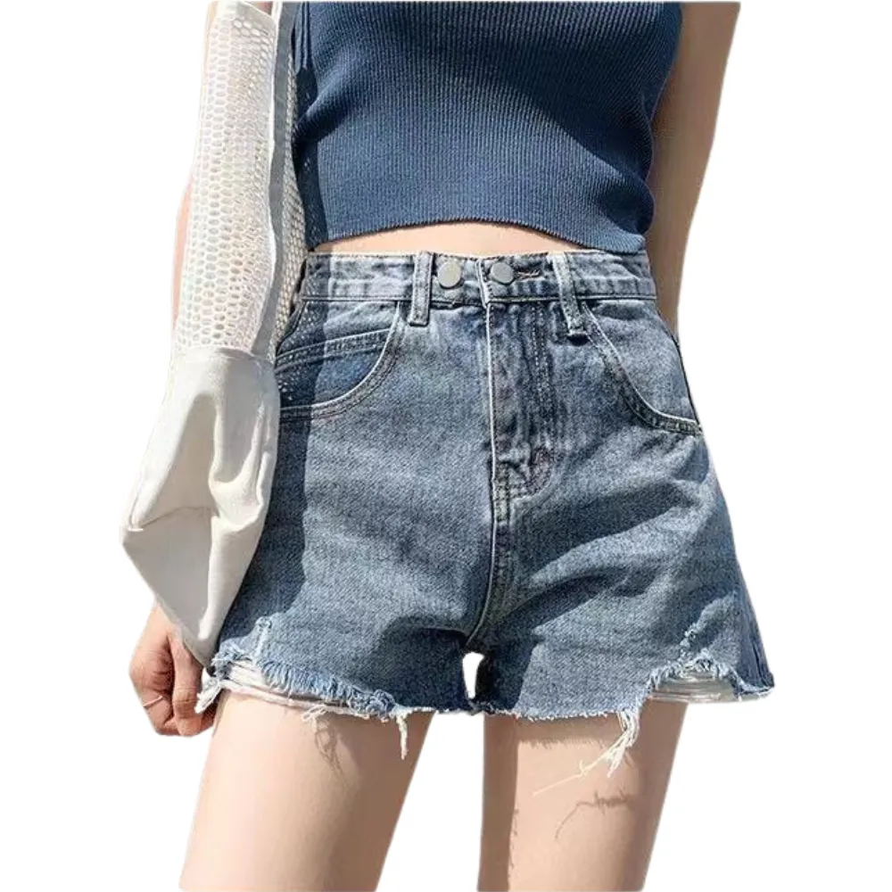 Women's Casual Holes Shorts