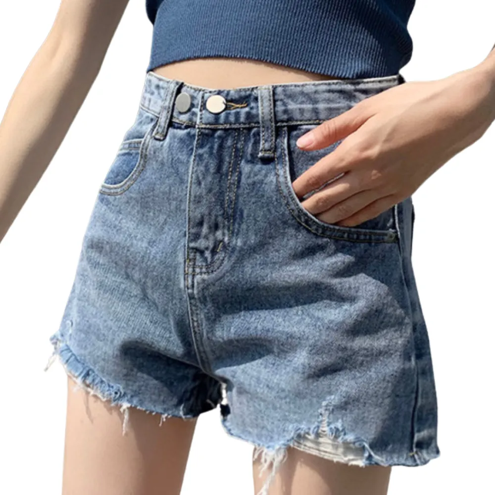 Women's Casual Holes Shorts