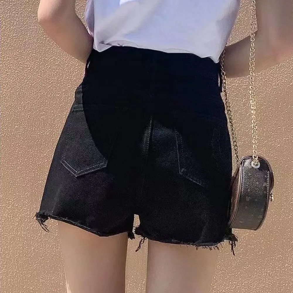 Women's Casual Holes Shorts