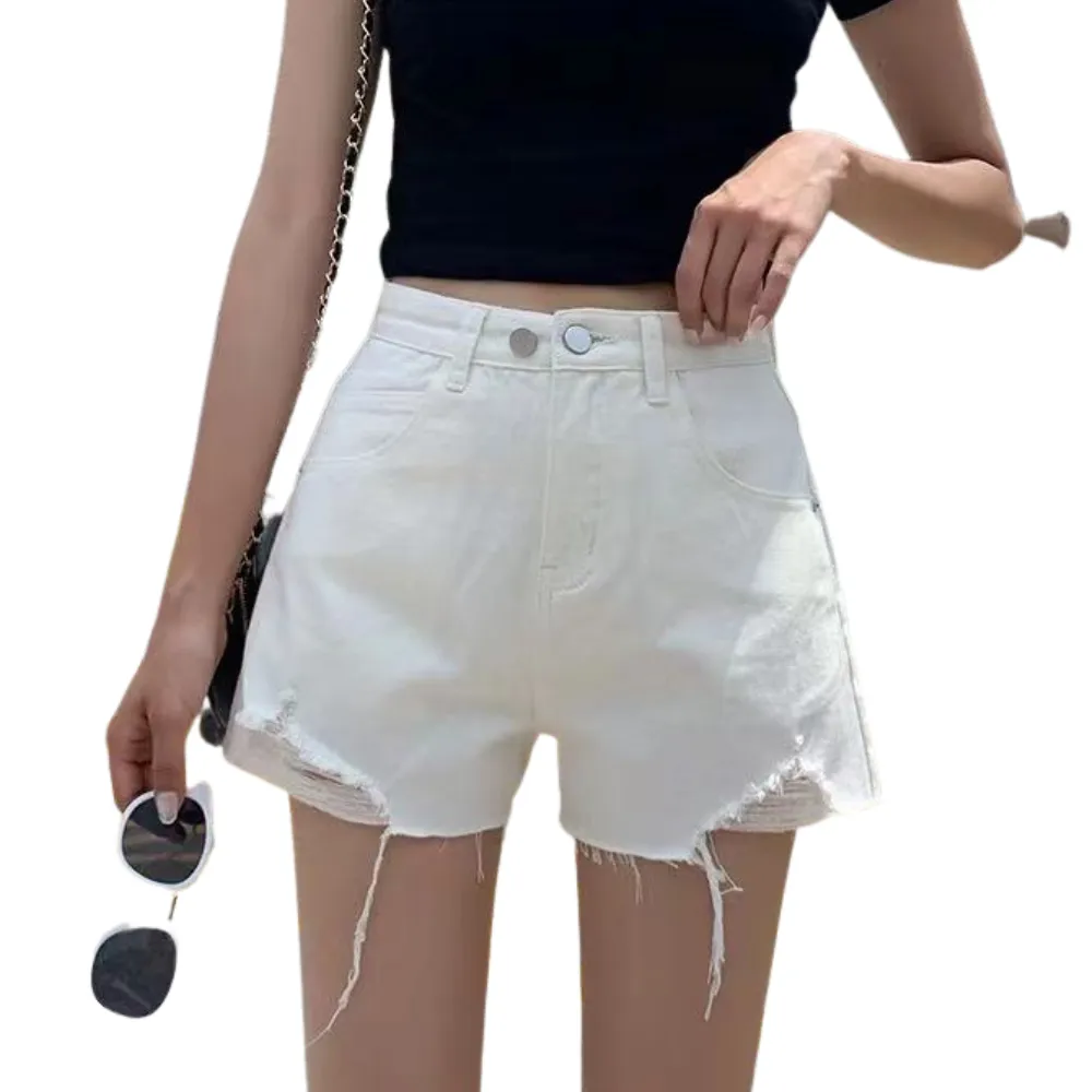 Women's Casual Holes Shorts