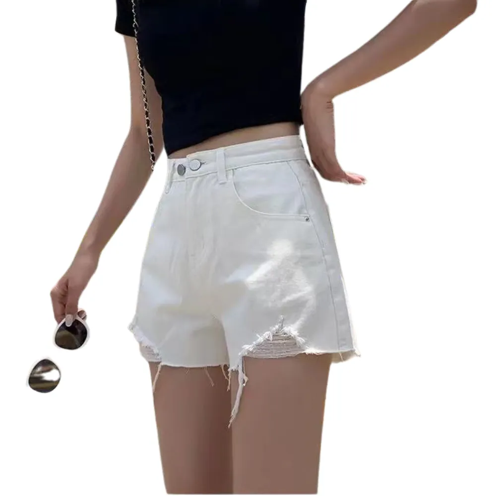 Women's Casual Holes Shorts