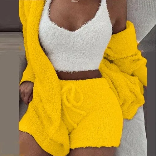 Women's Clothing European And American Winter Plush Home Clothes Casua